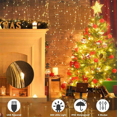 3M LED Curtain String Lights Fairy Decoration.