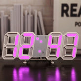 3D LED Digital Alarm Clock Wall Clock