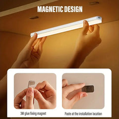 1pc Cabinet Light, Wireless Charging Motion Sensor LED Night Light,