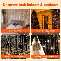 3M LED Curtain String Lights Fairy Decoration.