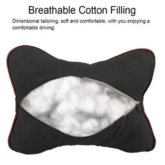 2pcs PU Leather Car Pillows Headrest Neck Rest