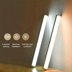 1pc Cabinet Light, Wireless Charging Motion Sensor LED Night Light,